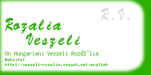 rozalia veszeli business card